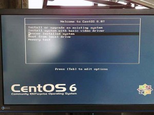 CentOS インストール設定画面