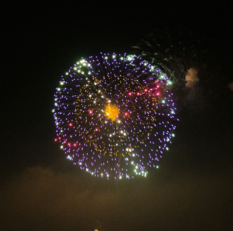 土浦全国花火競技大会の花火1