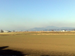 美浦から見た筑波山