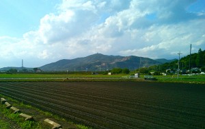 土浦から見た宝篋山