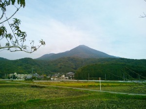 つくば休憩所より真壁寄りから見えた筑波山