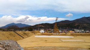 小田城跡のどんど焼き