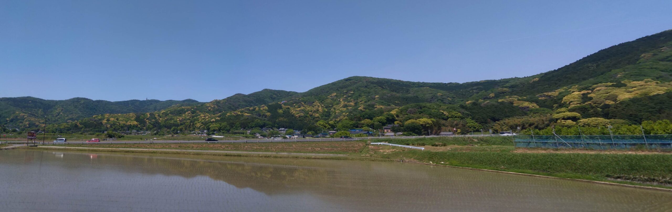 小町の里付近にて宝篋山方面